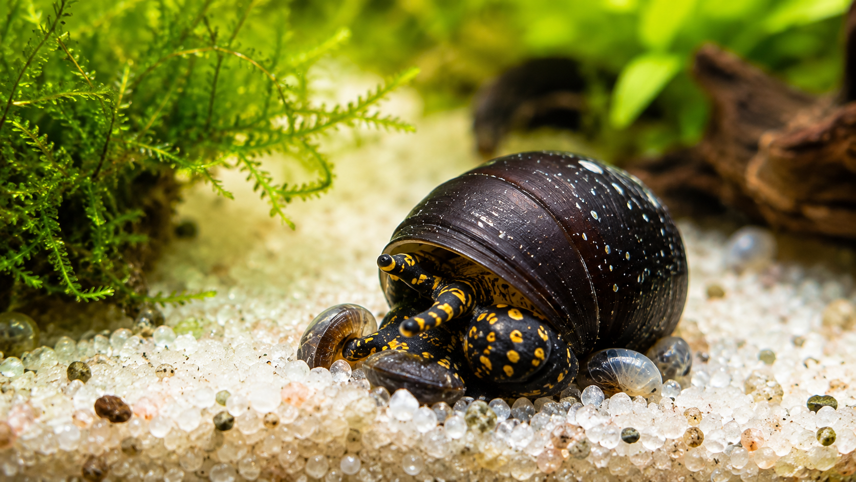 Blue Berry Schnecke (Notopala sp.) – Die außergewöhnliche Aquarienschnecke mit bläulichem Schimmer