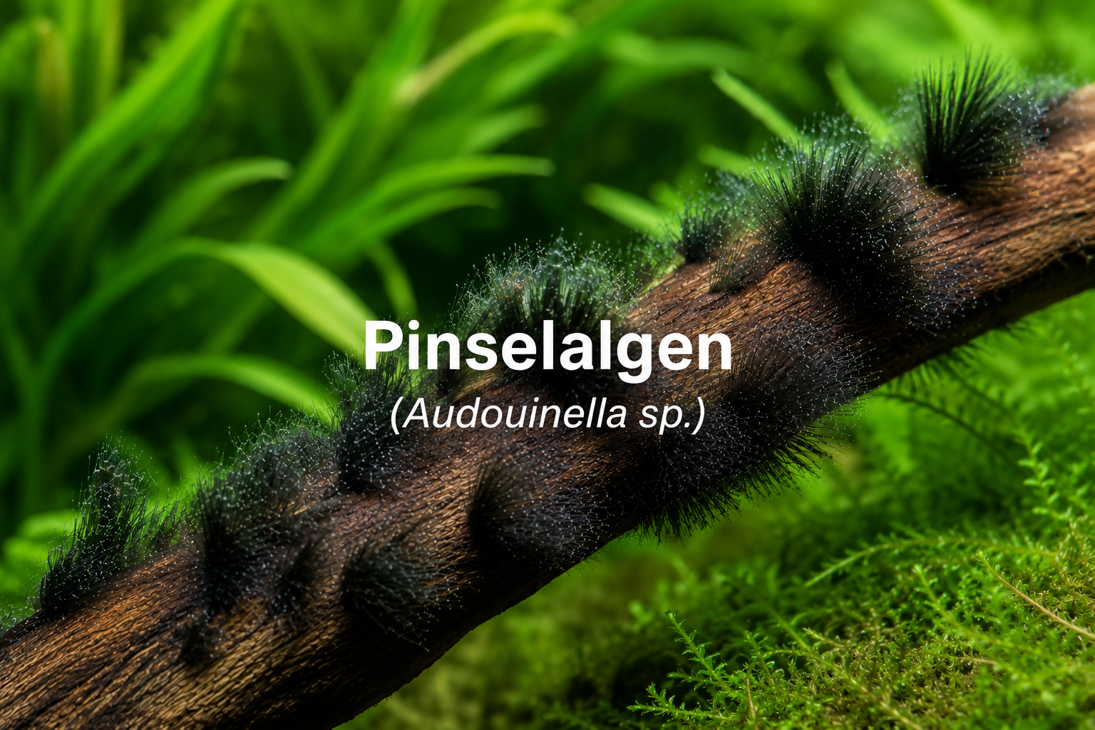 Pinselalgen im Aquarium: Ursachen, Vorbeugung und natürliche Helfer gegen hartnäckige Algen