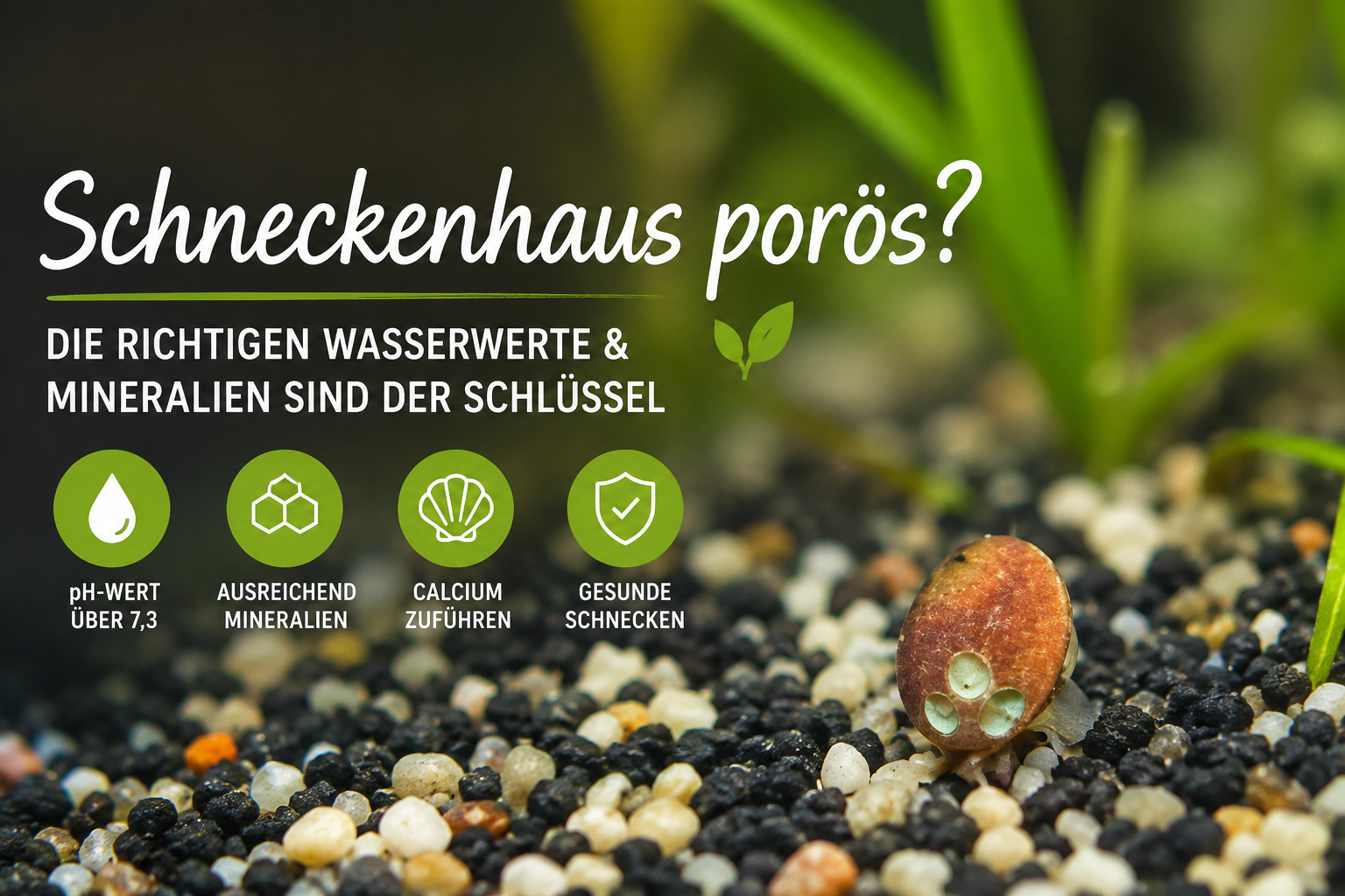 Die richtigen Wasserwerte für Schnecken – Was tun, wenn Schneckenhäuser porös werden?