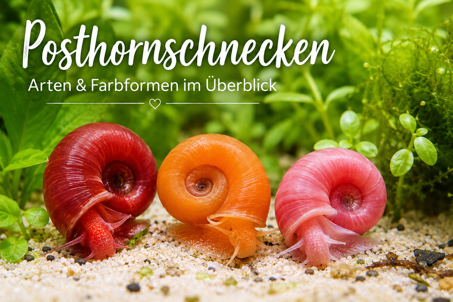Welche Posthornschnecken gibt es? Arten und Farbformen im Ăśberblick