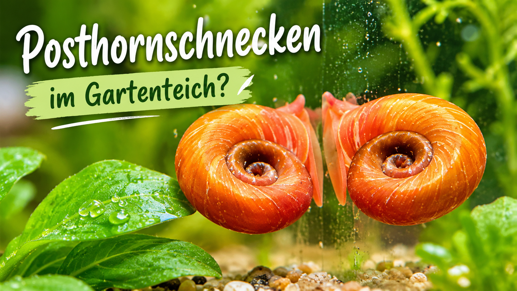 Darf ich Posthornschnecken aus meinem Aquarium im Gartenteich aussetzen?