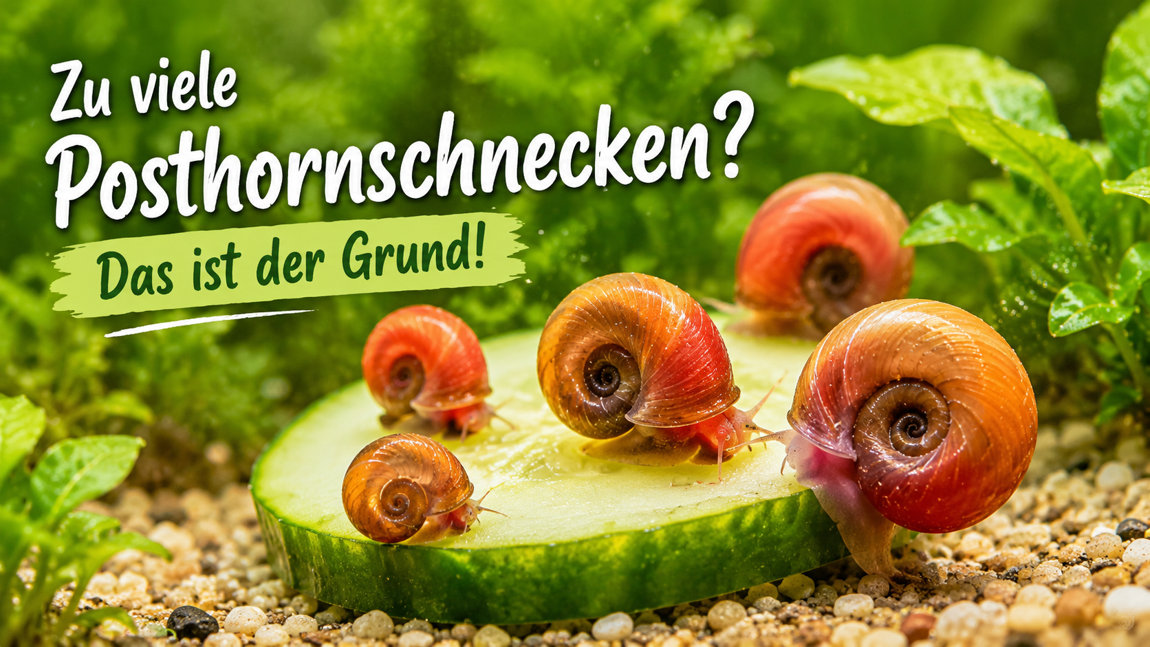 Warum vermehren sich meine Posthornschnecken so stark?