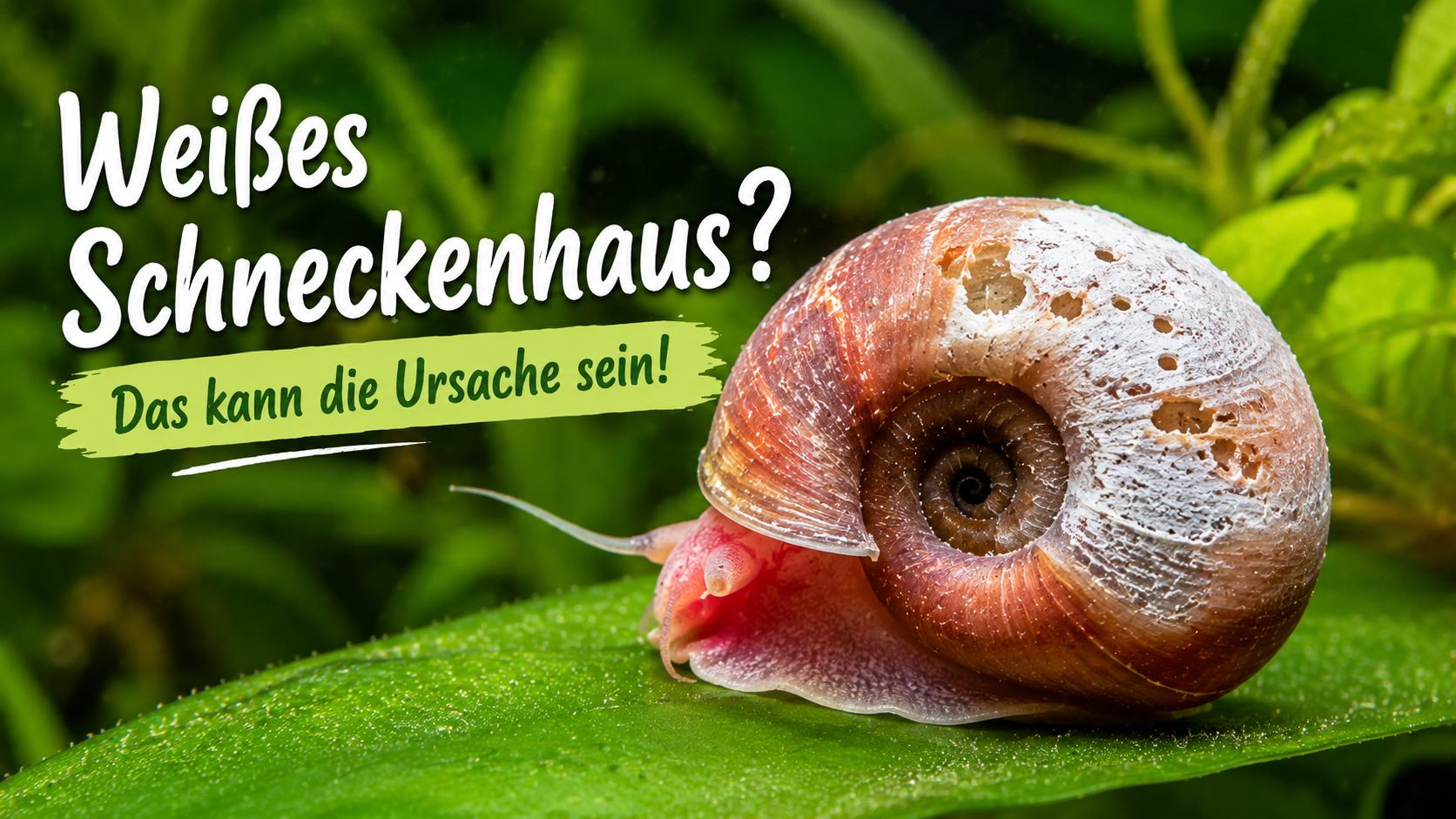 Warum wird das Gehäuse meiner Posthornschnecke weiß oder porös?
