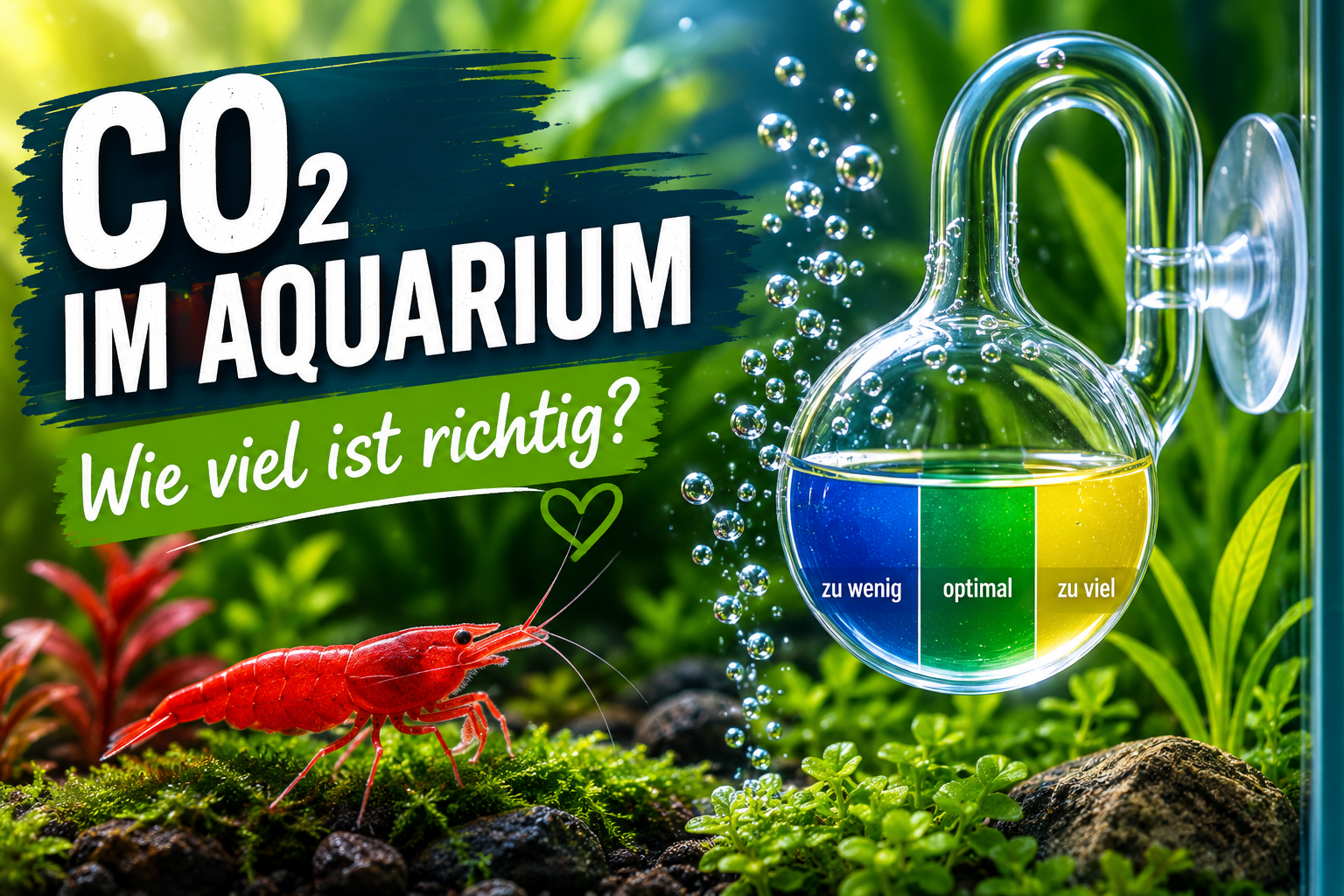 CO₂ im Aquarium – Berechnung über pH-Wert und KH sowie die Risiken einer CO₂-Überdosierung
