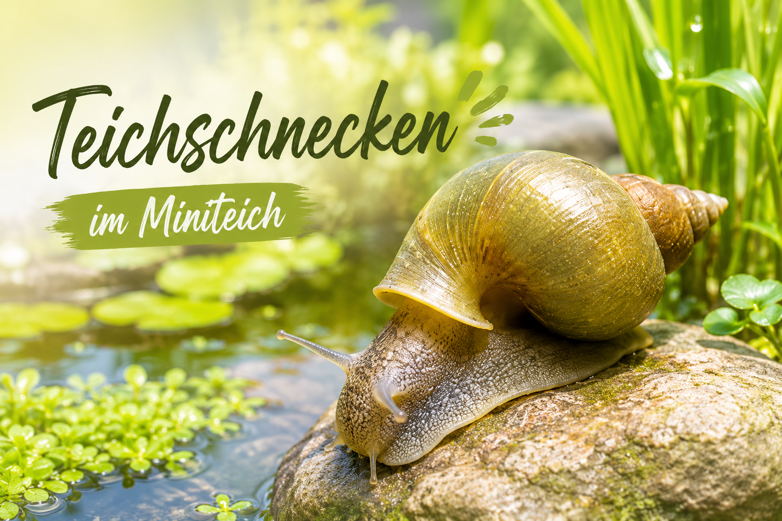 Teichschnecken im Gartenteich – Nützliche Helfer oder unterschätzte Plagegeister?