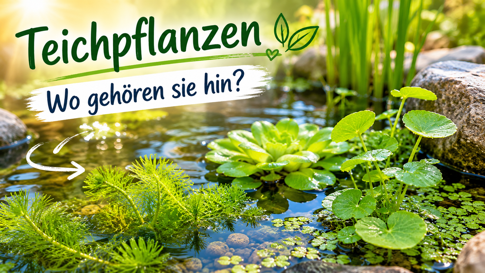 Teichpflanzen richtig einsetzen – Diese Pflanzen verbessern Wasserqualität und Teichoptik