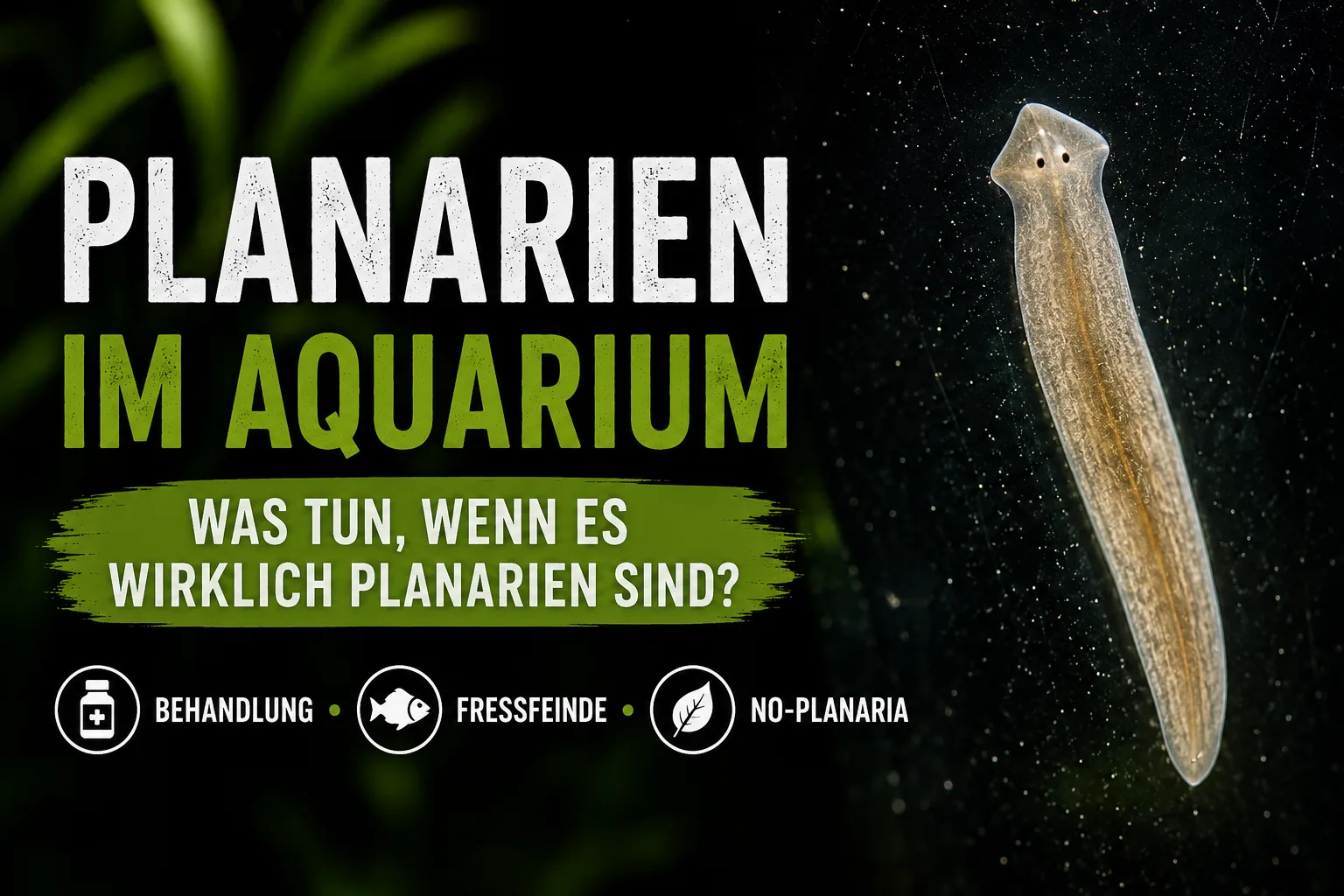 Planarien im Aquarium – Was tun, wenn es wirklich Planarien sind?