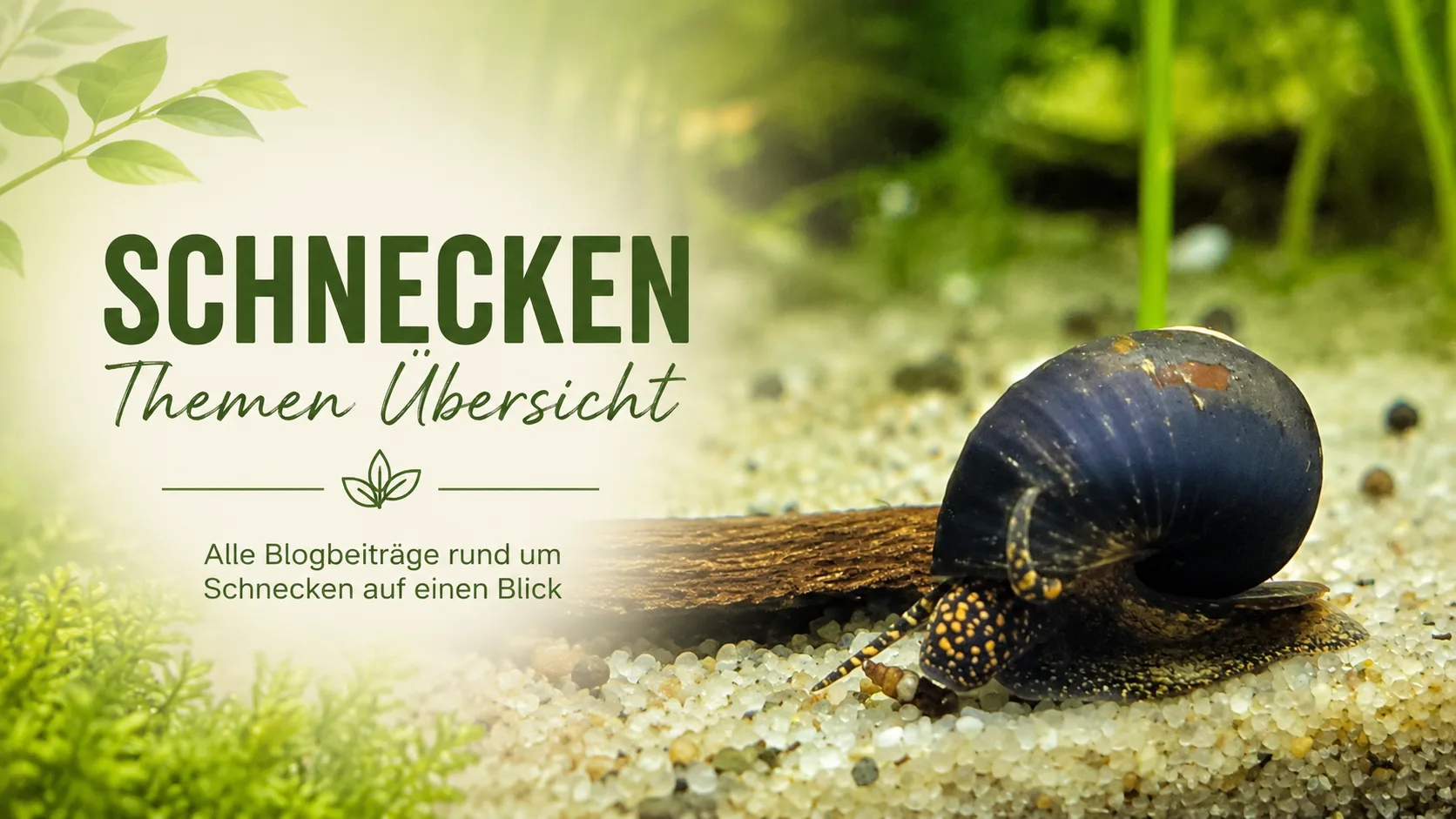 Schnecken & Muscheln im Aquarium – Haltung, Pflege, Arten und Nachzucht