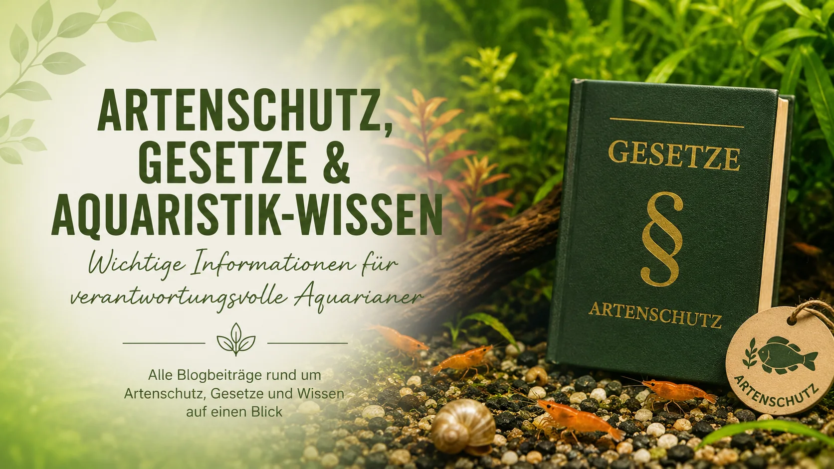 Artenschutz, Gesetze & Aquaristik-Wissen – Wichtige Informationen für verantwortungsvolle Aquarianer