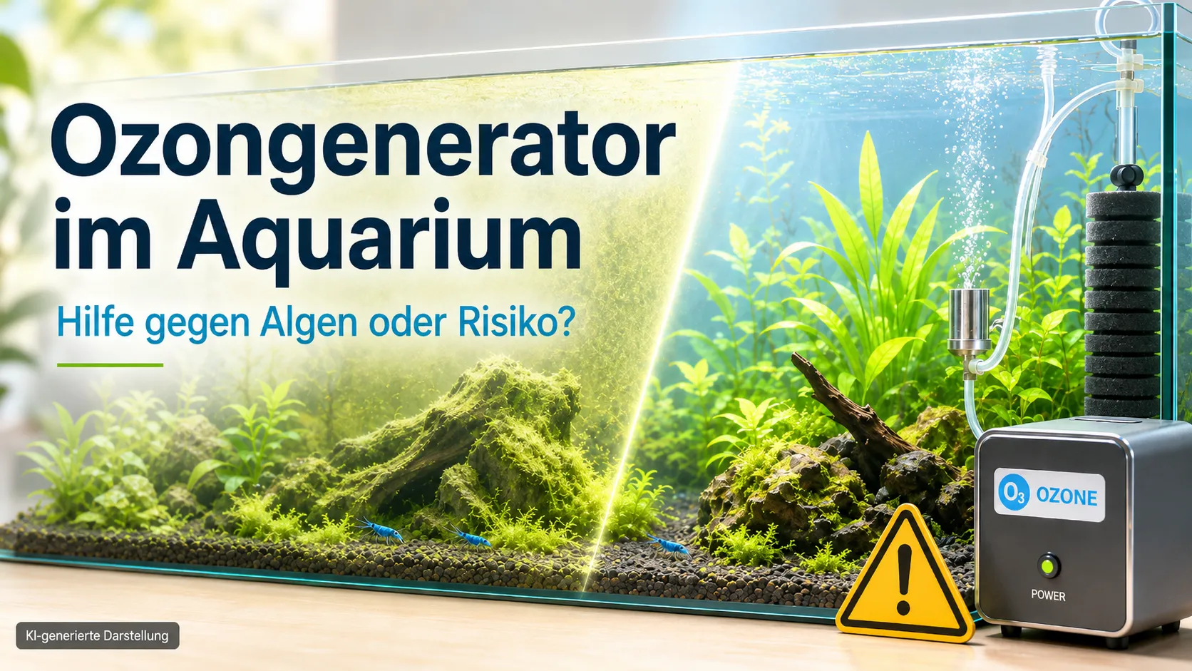 Ozongenerator im Aquarium – Hilfe gegen Algen oder unterschätztes Risiko?