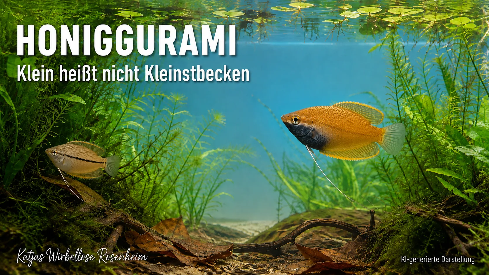 Honiggurami im 54-Liter-Aquarium? Warum übliche Mindestangaben zu kurz greifen